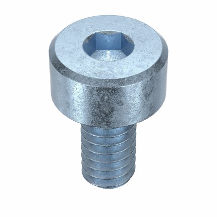 Socket Head Cap Screw: M2-0.4 Thread Size, 4 mm Lg, Std, Zinc Plated, Steel, Class 12.9, 100 PK