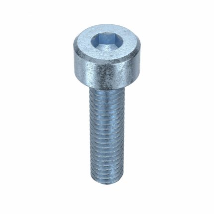 Socket Head Cap Screw: M4-0.7 Thread Size, 16 mm Lg, Std, Zinc Plated, Steel, Class 12.9, 100 PK