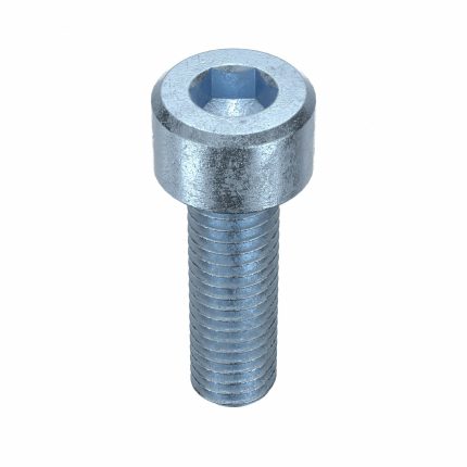 Socket Head Cap Screw: M5-0.8 Thread Size, 16 mm Lg, Std, Zinc Plated, Steel, Class 12.9, 100 PK