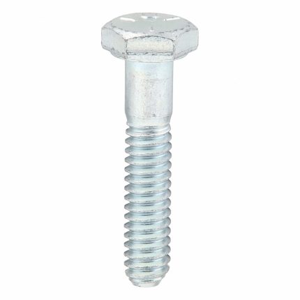 Hex Head Cap Screw: Steel, Grade 5, Zinc Plated, 1/4"-20, Coarse, 1 1/4 in lg, Made in USA*, 100 PK