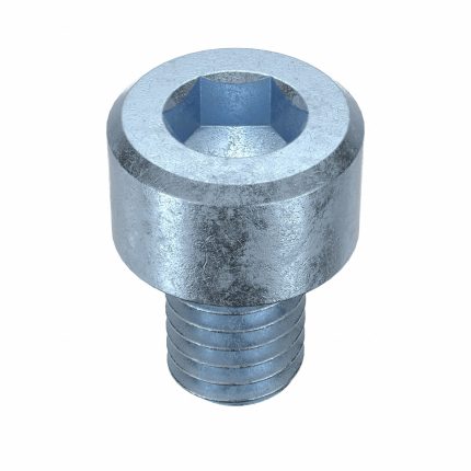 Socket Head Cap Screw: M6-1 Thread Size, 8 mm Lg, Std, Zinc Plated, Steel, Class 12.9, 100 PK