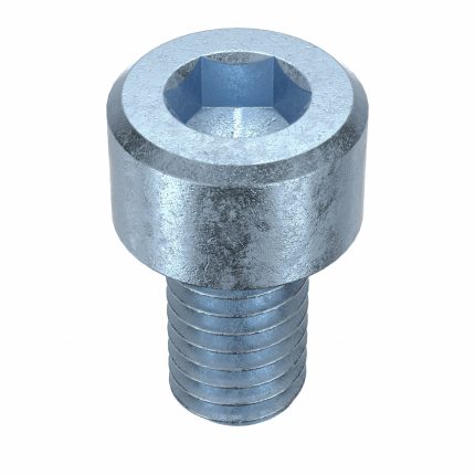 Socket Head Cap Screw: M6-1 Thread Size, 10 mm Lg, Std, Zinc Plated, Steel, Class 12.9, 100 PK