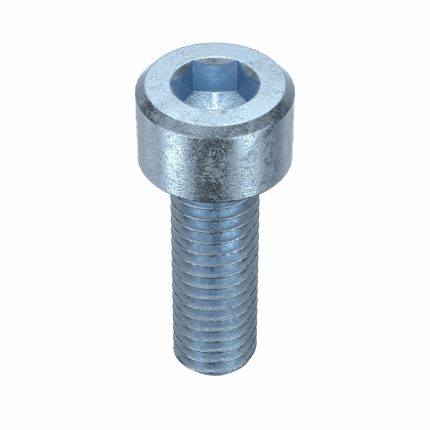 Socket Head Cap Screw: M6-1 Thread Size, 18 mm Lg, Std, Zinc Plated, Steel, Class 12.9, 100 PK