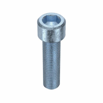 Socket Head Cap Screw: M16-2 Thread Size, 60 mm Lg, Std, Zinc Plated, Steel, Class 12.9, 5 PK