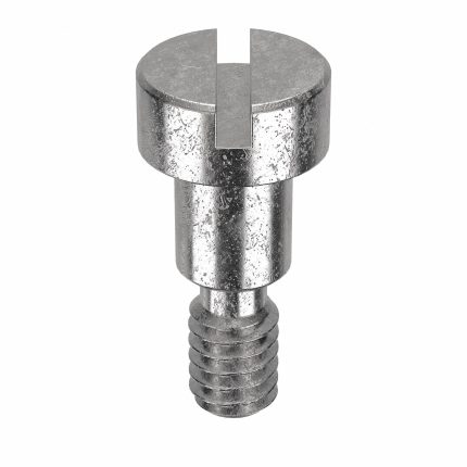 Shoulder Screw: Precision, 1/4"-20 Thr Size, 7/16 in Thr Lg, 3/8 in Shoulder Lg, Std, Plain, 5 PK