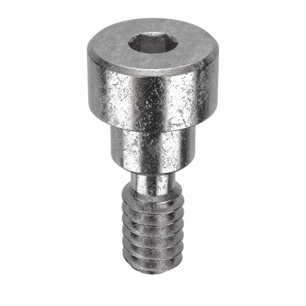 Shoulder Screw: Precision, #10-24 Thr Size, 1/4 in Thr Lg, 3/16 in Shoulder Lg, Std, Plain, 5 PK