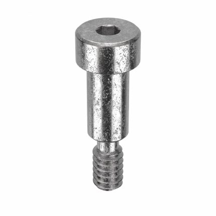 Shoulder Screw: Precision, #10-32 Thr Size, 1/4 in Thr Lg, 1/2 in Shoulder Lg, Std, Plain, 5 PK