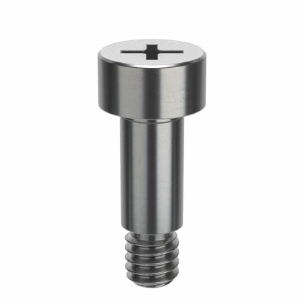Shoulder Screw: Precision, #6-32 Thr Size, 3/16 in Thr Lg, 3/8 in Shoulder Lg, Std, Plain, 5 PK
