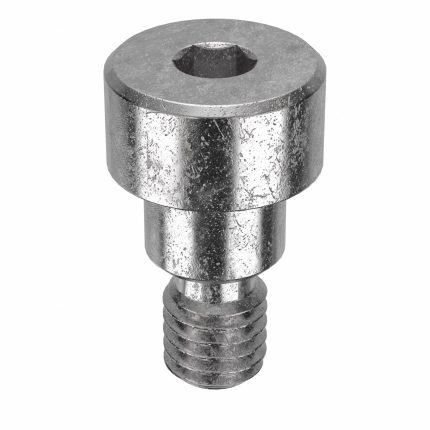 Shoulder Screw: Precision, #10-32 Thr Size, 1/4 in Thr Lg, 3/16 in Shoulder Lg, Std, Plain, 5 PK