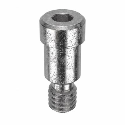 Shoulder Screw: Precision, M4-0.7 Thr Size, 5 mm Thr Lg, 6 mm Shoulder Lg, 5 mm Shoulder Dia, 5 PK