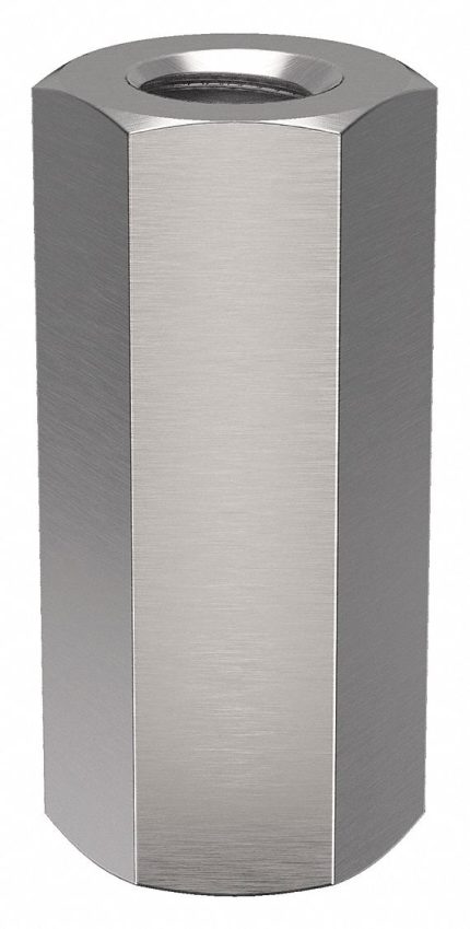 Standoff: #4-40 Thrd Sz, 7/16 in Lg, Hex, Stainless Steel, Plain, 3/16 in Hex Wd