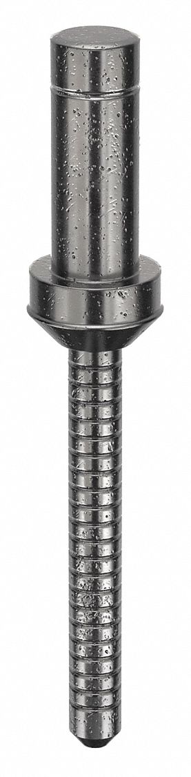 Blind Rivet,1.542 in L,0.25 in dia,PK10: Inch, 1 35/64 in Overall Lg, 33/64 in Body Lg, Dome, 10 PK