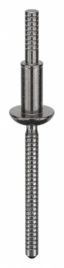 Blind Rivet,1.751" L,0.1875" dia,PK25: Inch, 1 3/4 in Overall Lg, 13/32 in Body Lg, Open End, 25 PK