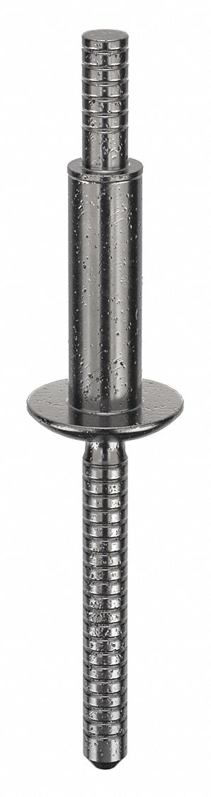Blind Rivet,2.323 in L,0.25 in dia,PK25: Inch, 2 21/64 in Overall Lg, 51/64 in Body Lg, Dome, 25 PK
