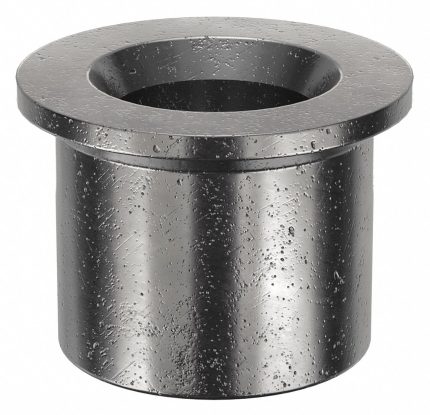 Lock Bolt Collar: Inch, 1/4 in Rivet Dia, Steel, Zinc Plated, Std, 10 PK
