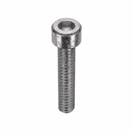 Socket Head Cap Screw: #10-24 Thread Size, 1 in Lg, Std, Plain, Stainless Steel, 18-8, 100 PK