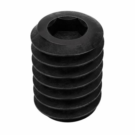 Socket Set Screw: #8-32 Thread Size, 1/4 in Overall Lg, Cup pt, Alloy Steel, Black Oxide, 100 PK