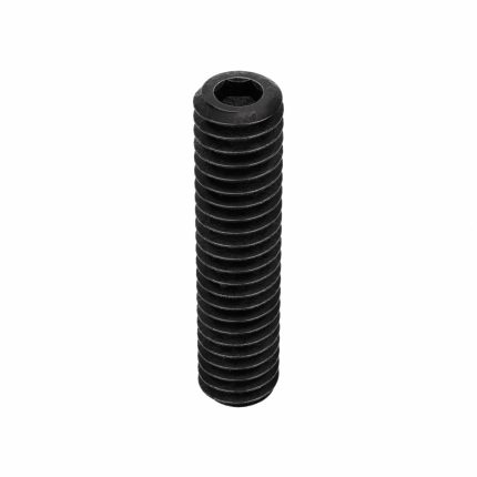 Socket Set Screw: #8-32 Thread Size, 3/4 in Overall Lg, Cup pt, Alloy Steel, Black Oxide, 100 PK