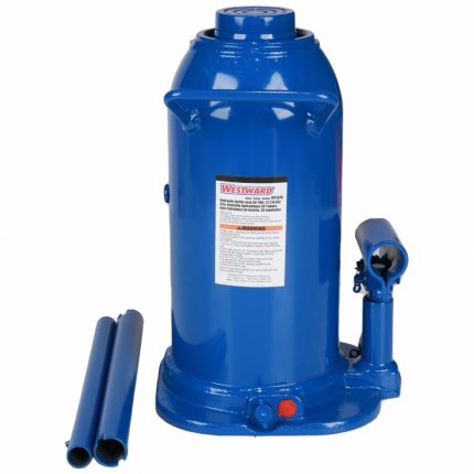 WESTWARD High-Clearance Bottle Jacks: Steel, Manual Handle, Mechanical, 30 ton Load Capacity, 787LA7