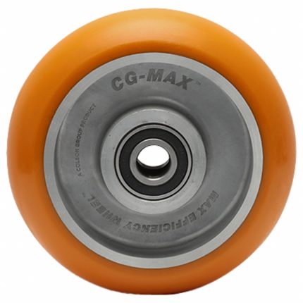 ALBION Caster Wheel: 6 in Wheel Dia., 2 in Wheel Wd, Polyurethane on Aluminum, 1,500 lb Load Rating