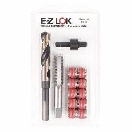 APPROVED VENDOR Self Locking Thread Insert: Std Wall, 1/2"-13 Int Thrd Sz, 3/4"-10 Ext Thrd Sz