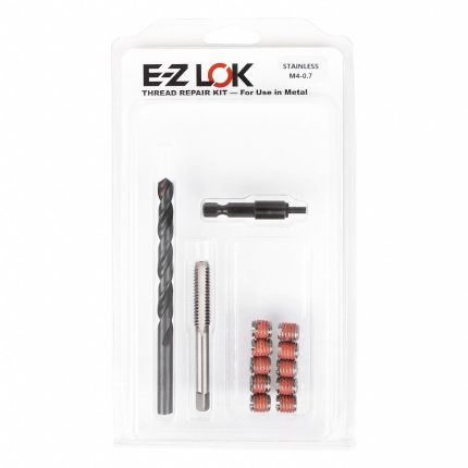 APPROVED VENDOR Self Locking Thread Insert: Std Wall, M4-0.70 Int Thrd Sz, M8-1.25 Ext Thrd Sz