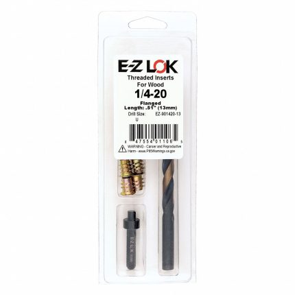 Thread Repair Kit: 0.25 in Dia, Zinc, Zinc