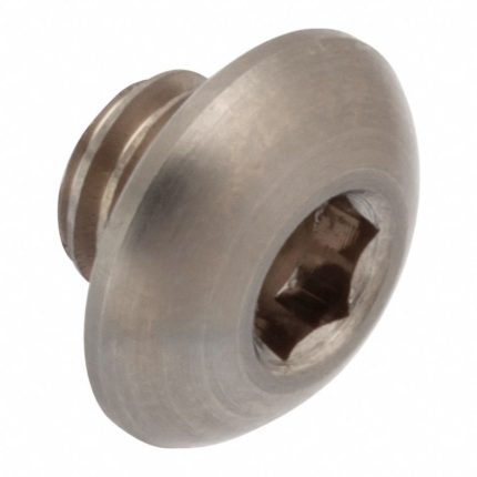 Socket Head Cap Screw: #10-32 Thread Size, 1/8 in Lg, Button, Plain, Stainless Steel, 18-8