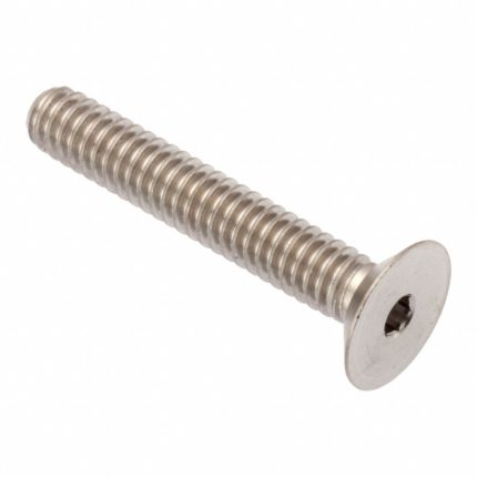 Socket Head Cap Screw: 1/2"-13 Thread Size, 1 1/2 in Lg, Flat, Plain, Stainless Steel, 18-8