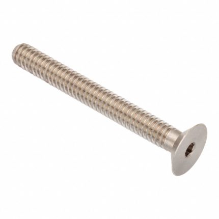Socket Head Cap Screw: 3/4"-10 Thread Size, 2 1/2 in Lg, Flat, Plain, Stainless Steel, 18-8