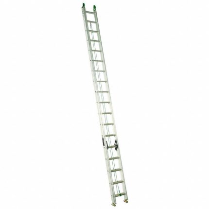 LOUISVILLE LADDER Extension Ladder: 40 ft Ladder Size, Aluminum, 225 lb Load Capacity, 80 lb Wt