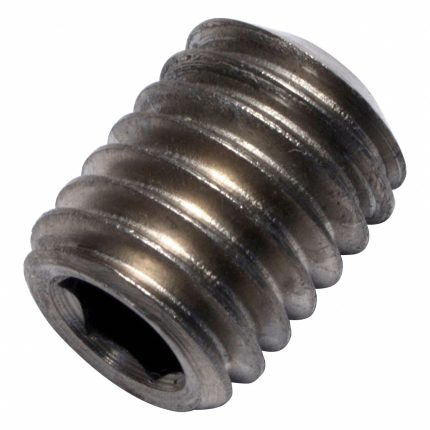 Socket Set Screw: M8x1.25 Thread Size, 10 mm Overall Lg, Cup pt, Titanium, Plain, Socket