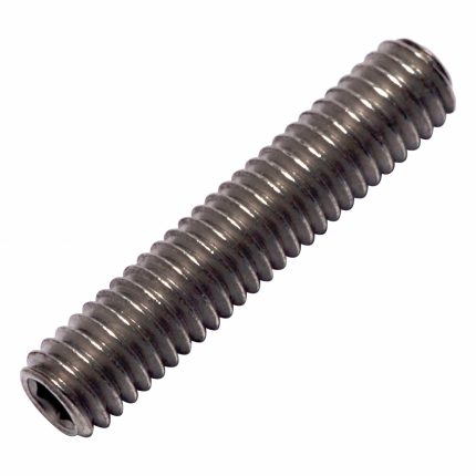Socket Set Screw: M4x0.7 Thread Size, 20 mm Overall Lg, Cup pt, Titanium, Plain, Socket